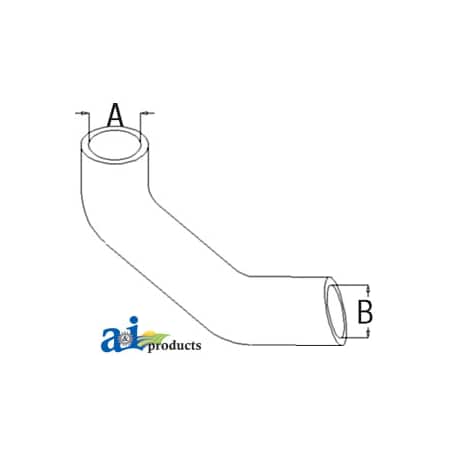 A & I Products Radiator Hose, Bottom 4" x4" x6" A-3801168M1